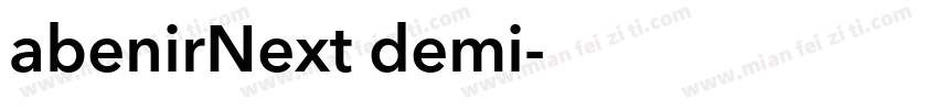 abenirNext demi字体转换